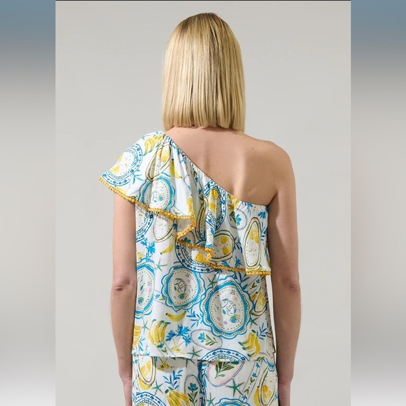 SugarLips Harvest Island Elena Wide Leg Pant & Brinley One Shoulder Top Set - Picture 8 of 11